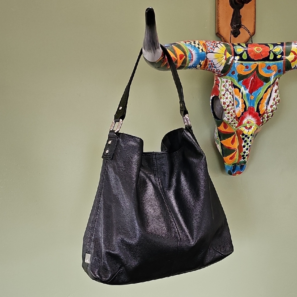 Kooba Black Leather Tote Bag
